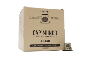 Boite de 100 capsules de café Ebene Cap Mundo