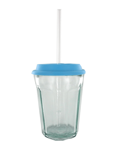 empty glass mason jar with blue lid south shore